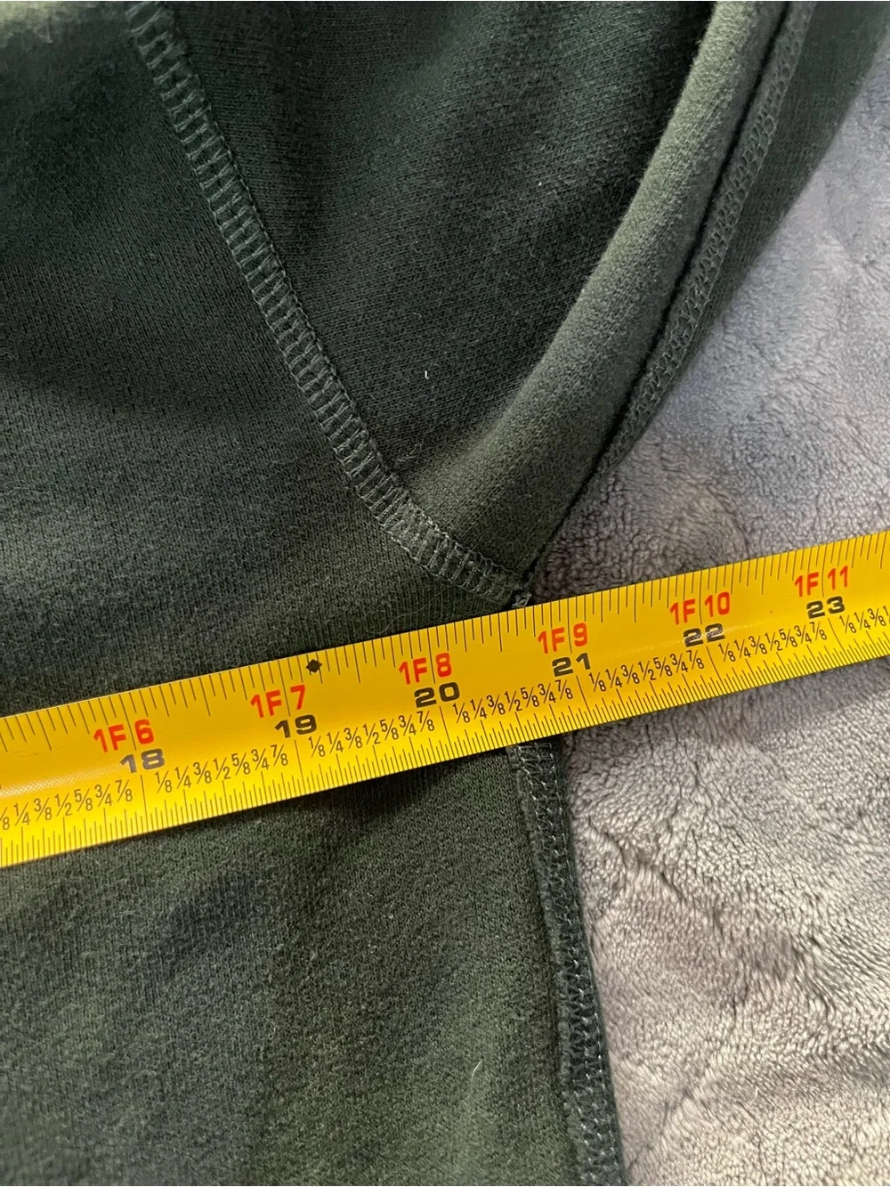 Y2K Abercrombie & Fitch‎ Dark Green Pullover Hoodie with big Sleeve Logo M